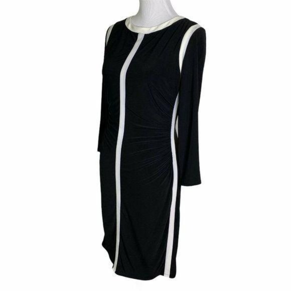 Ralph Lauren Colorblock Ruched Stretch Dress - Picture 7 of 12